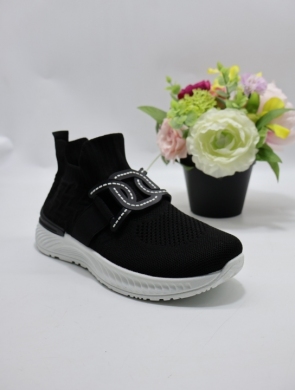 Buty sportowe damskie na płaskim (36-41) QH29 BLACK