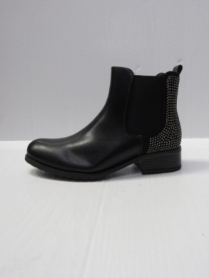Botki damskie ocieplane na płaskim (36-41) M679 BLACK