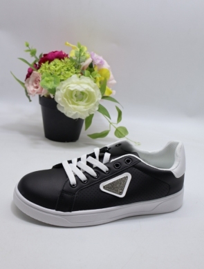 Buty sportowe damskie na płaskim (36-41) EV313 BL/WH