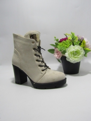 Botki damskie na obcasie (36-41) HBL-102 BE/SUDE