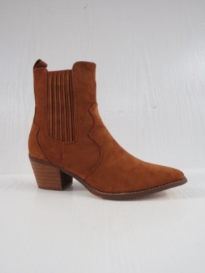 Botki damskie na obcasie (36-41) 7885 CAMEL
