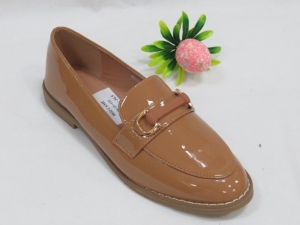 Mokasyny damskie na płaskim (36-41) 8033 CAMEL