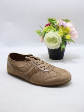 Buty sportowe damskie na płaskim (36-41) 666-1 KHAKI