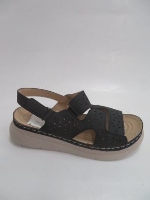 Sandały damskie na koturnie (39-43) DT21-5 BLACK