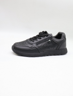 Buty sportowe damskie na płaskim (39-43) D82109 BL