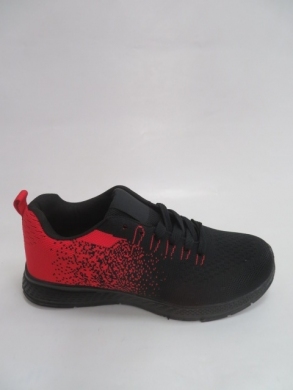 Buty sportowe damskie na płaskim (36-41) D2101-512 RED/BL/BL