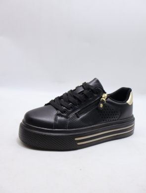 Buty sportowe damskie na płaskim (37-41) LXC8623 BLACK