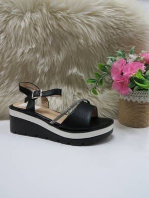 Sandały damskie na koturnie (36-41) HC538 BLACK