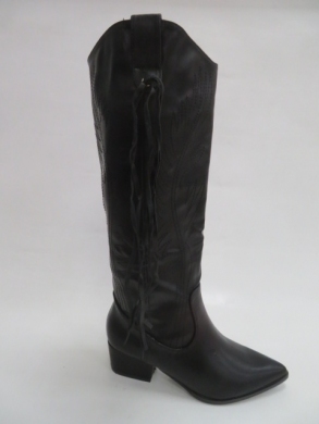 Kozaki damskie jesienne na obcasie (36-41) JRX1911 BLACK