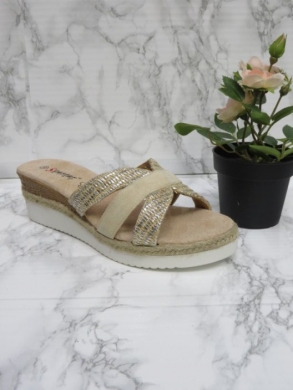 Klapki damskie na koturnie (36-41) JH286 SILVER