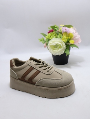 Buty sportowe damskie na płaskim (36-41) 6394-4 KHAKI