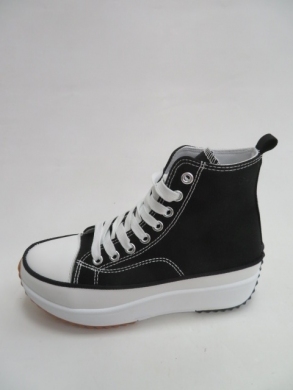 Trampki damskie na koturnie (36-41) 117 BLACK