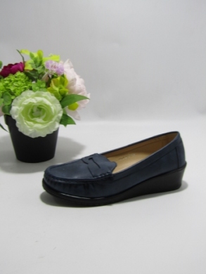 Mokasyny damskie na koturnie (36-41) QQ-8 BLUE