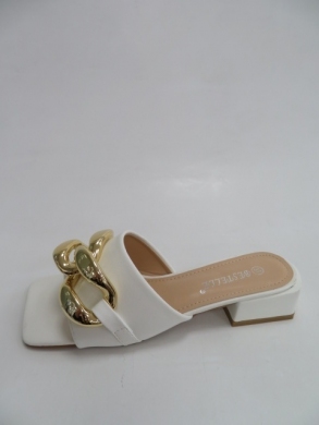 Klapki damskie na obcasie (36-41) G352 WHITE
