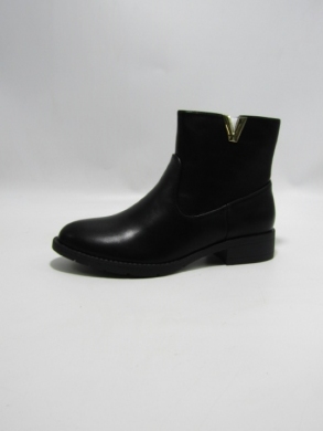 Botki damskie na płaskim (36-41) D7-12 BLACK