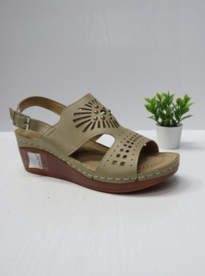 Sandały damskie na koturnie (36-41) HC-2016 BEIGE