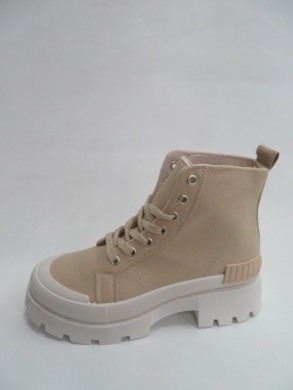 Trampki damskie na koturnie (36-41) BL297 KHAKI