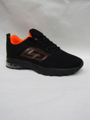 Buty sportowe męskie (40-45) SM117-2 BLA/ORANGE