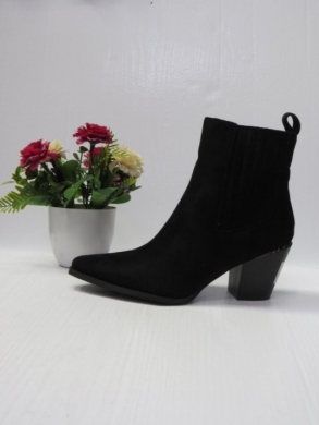 Botki damskie ocieplane na obcasie (36-41) C856 BLACK
