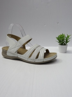 Sandały damskie na koturnie (36-43) 21005-8 WHITE