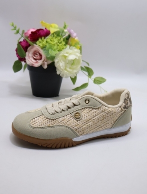 Buty sportowe damskie na płaskim (36-41) 2014 BEIGE