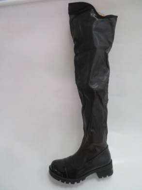Kozaki damskie ocieplane na płaskim (36-41) FD18-6935A BLACK
