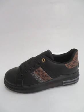Buty sportowe damskie na płaskim (36-41) BB183 BLACK