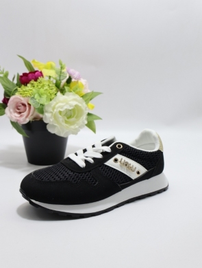 Buty sportowe damskie na płaskim (36-41) LE6110-1 BLACK