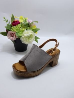 Sandały damskie na obcasie (36-41) D319 GREY