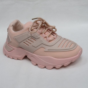 Buty sportowe damskie na płaskim (36-41) DG01 PINK