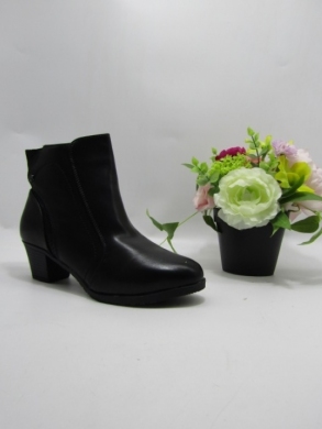 Botki damskie ocieplane na obcasie (37-42) E55-5 BLACK