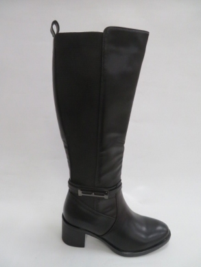 Kozaki damskie ocieplane na obcasie (36-41) 3141 BLACK