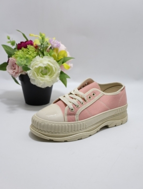 Trampki damskie na płaskim (36-41) N7775 PINK