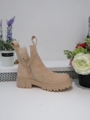 Botki damskie na płaskim (36-41) 5688 BEIGE