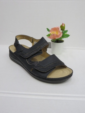 Sandały damskie na koturnie (36-42) 92031-1 BLACK