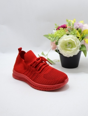 Buty sportowe damskie na płaskim (36-41) W065 RED