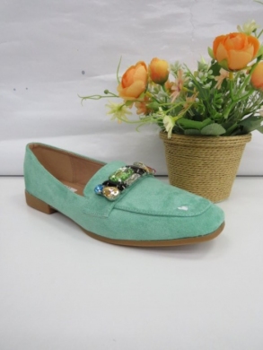 Mokasyny damskie na płaskim (36-41) 3689 GREEN
