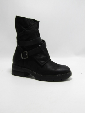 Botki damskie na płaskim (36-41) 7283 BLACK