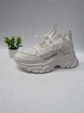 Buty sportowe damskie na płaskim (36-41) BL322 WHITE