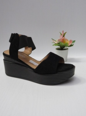 Sandały damskie na koturnie (36-41) B-9011 BLACK