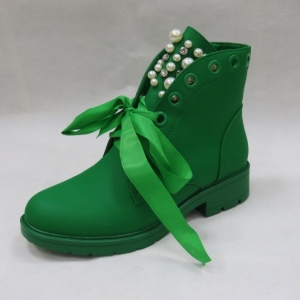 Botki damskie na płaskim (36-41) CLS-257 GREEN