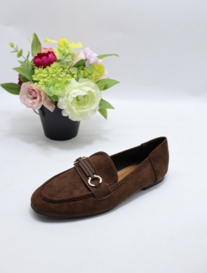 Mokasyny damskie na płaskim (36-41) 9712 BROWN