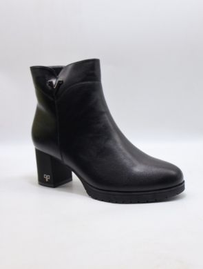 Botki damskie ocieplane na płaskim (36-41) AXHX-108 BLACK