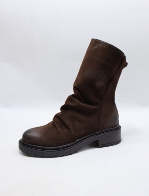 Botki damskie na płaskim (36-41) 1132 BROWN