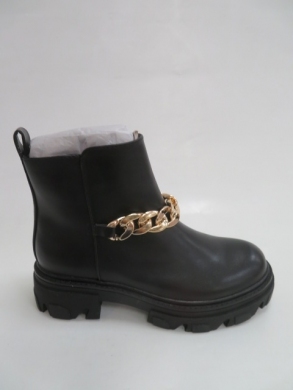 Botki damskie jesienne na płaskim (36-41) D-42 BLACK