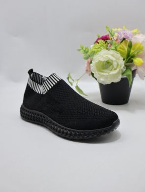 Buty sportowe damskie na płaskim (36-41) D0516 BL