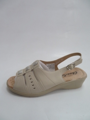 Sandały damskie na koturnie (36-42) B205R-7 BEIGE