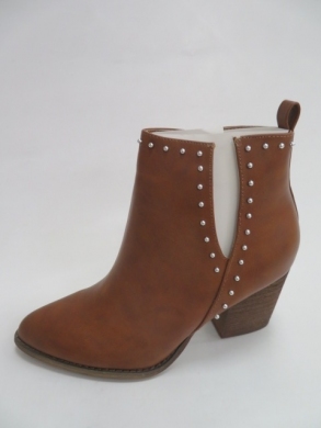 Botki damskie jesienne na obcasie (36-41) B664 CAMEL