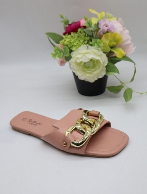 Klapki damskie na płaskim (36-41) 0613 PINK