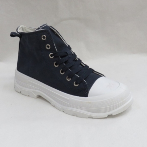 Trampki damskie na płaskim (36-41) BK-971 NAVY